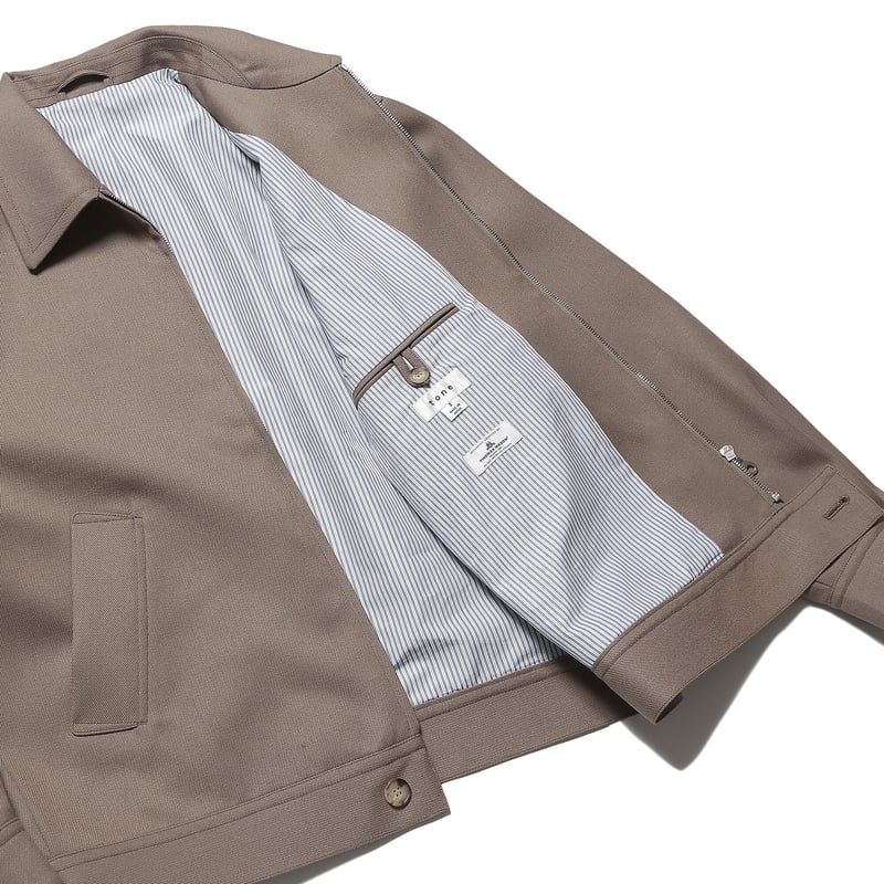 tone / CAVALRY TWILL ZIP UP BLOUSON / CINNAMON 