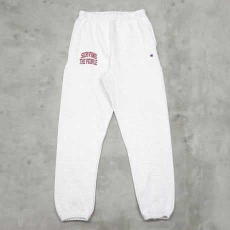 SERVING THE PEOPLE / COLLEGIATE SWEATPANTS / GREY