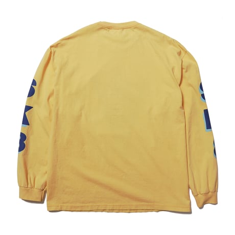 HOMBRE NINO / ACID WASH L/S PRINT TEE / YELLOW