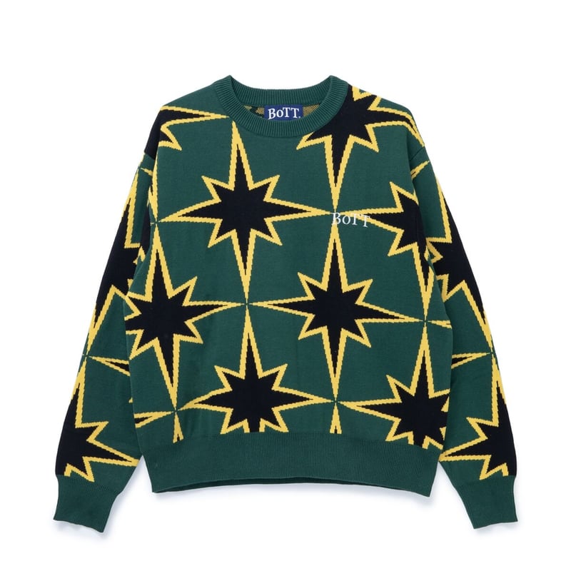 BoTT / SPARKLE COTTON SWEATER / GREEN | Sophomore BoTT / SPARKLE COTTON SWEATER / GREEN | Sophomore