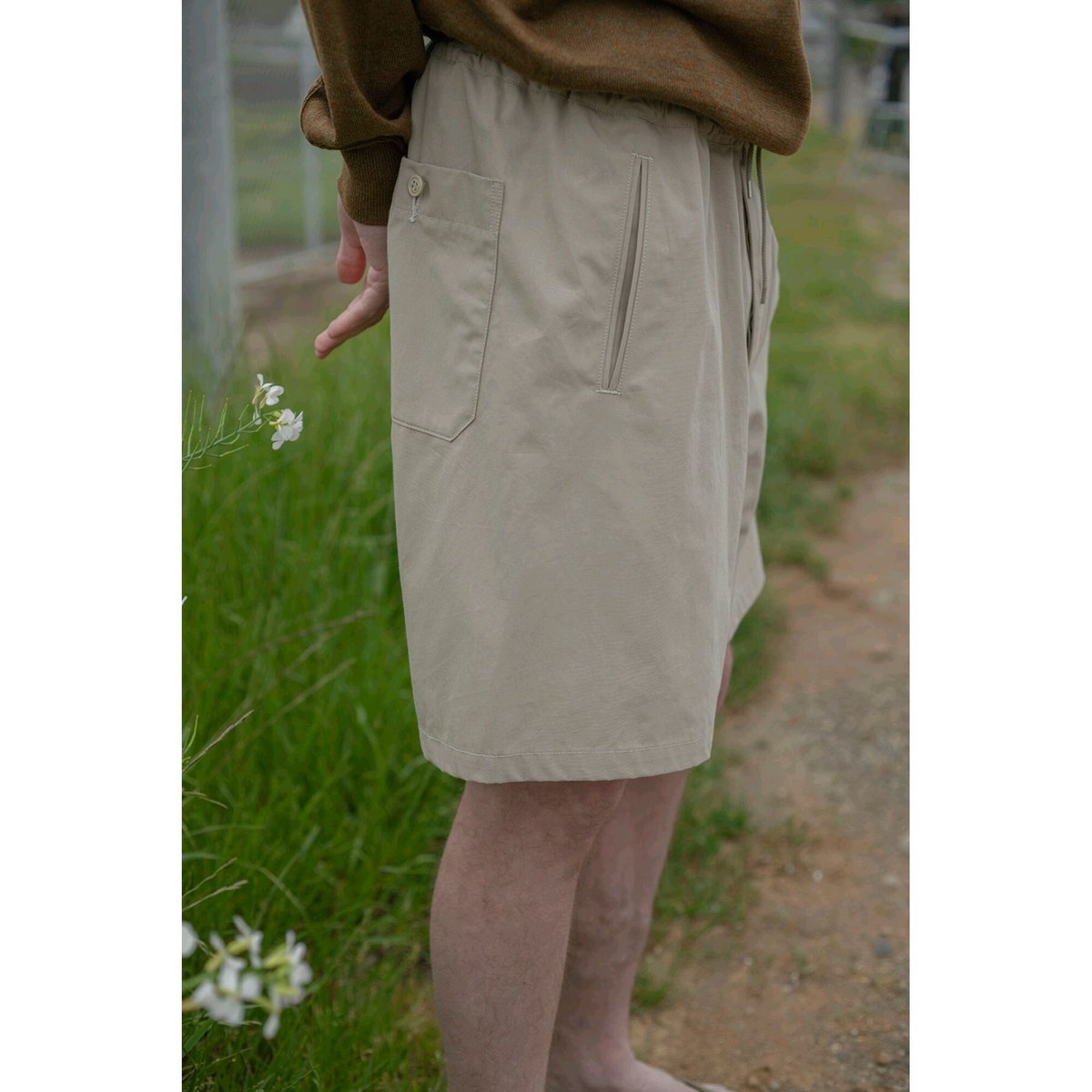 PHIGVEL MAKERS & Co. / STRING SHORTS / KHAKI BE PHIGVEL MAKERS & Co. / STRING SHORTS / KHAKI BE