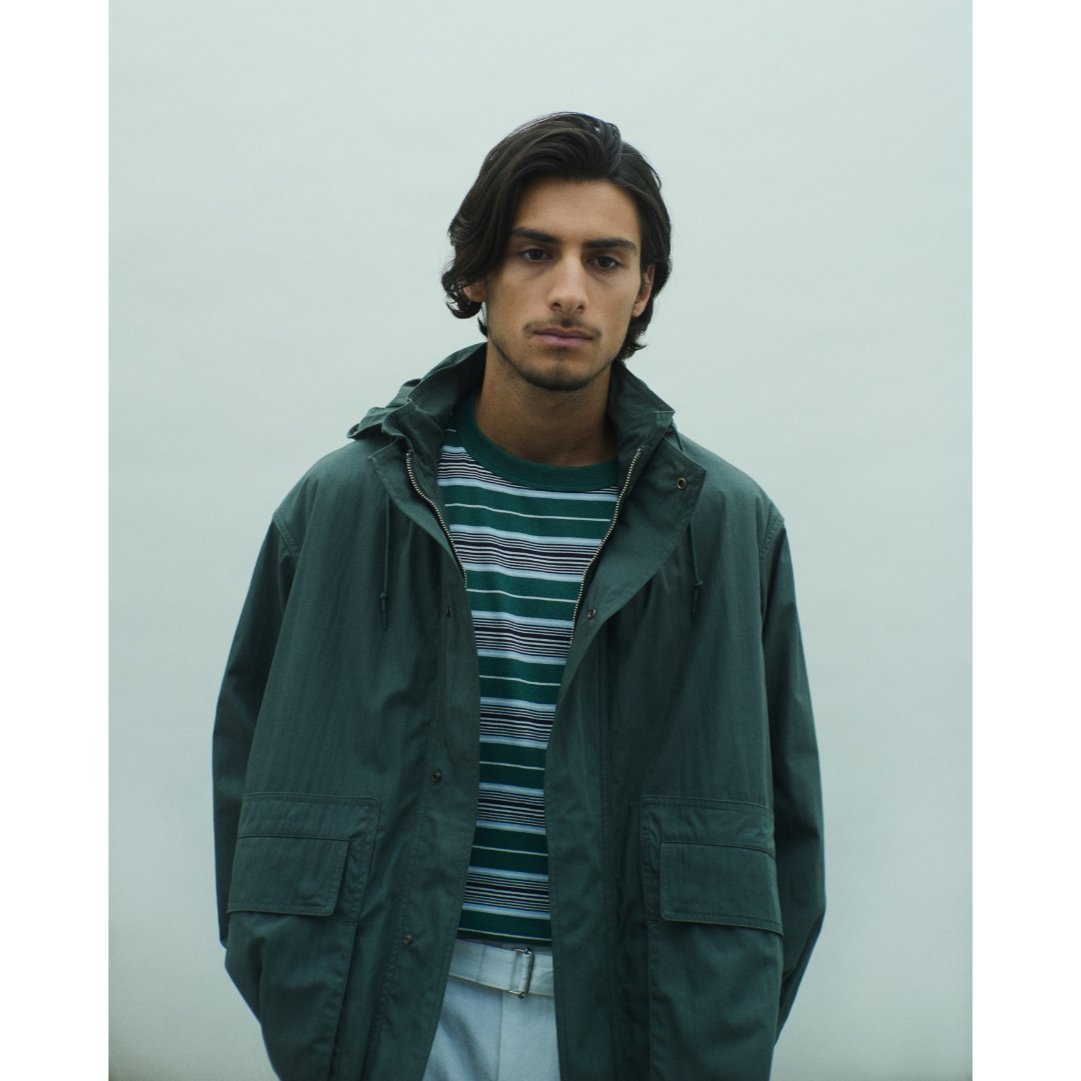 PHIGVEL MAKERS & Co. / BORDER SS TOP / GREEN x