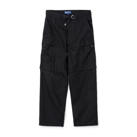 BoTT / RIPSTOP CONVERTIBLE PANT / BLACK