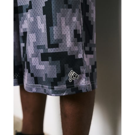 SPECIAL GUEST K.K. / SEX CAMO MESH SHORTS / GRAY