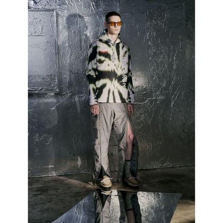 BAL / LOGO TIE DYE HOODIE / GREEN