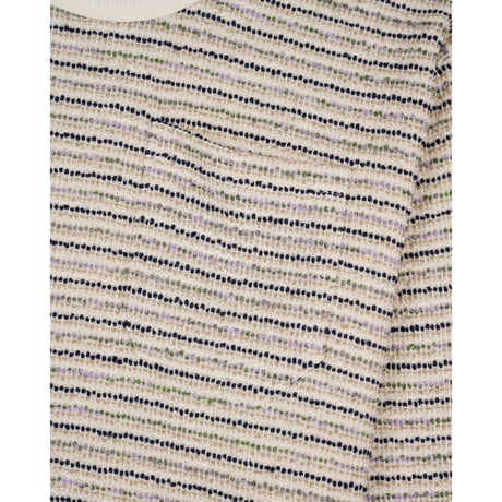 BRAIN DEAD / GAUZE LONG SLEEVE MOCK NECK SHIRT / TAUPE