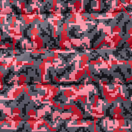 SPECIAL GUEST K.K. / SEX CAMO REVERSIBLE DOWN JACKET / RED / BLACK