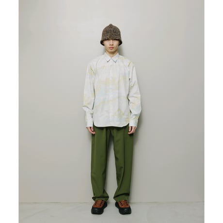 BAL / HALF FLY BUTTON SHIRT / DESERT CAMO