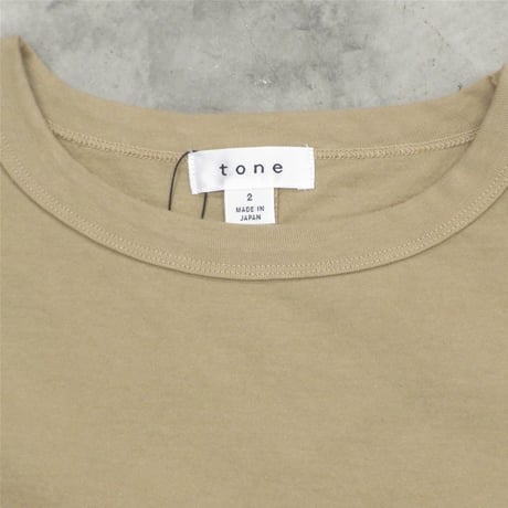 tone / HT COTTON T SHIRT / BEIGE