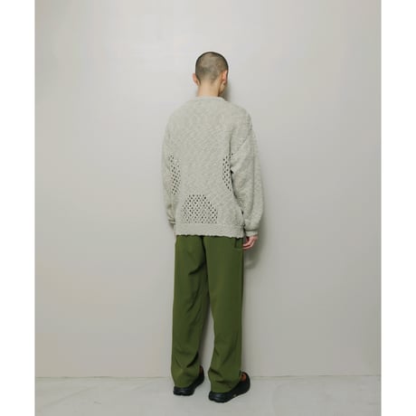 BAL / VENTILATION CREWNECK SWEATER / IVORY
