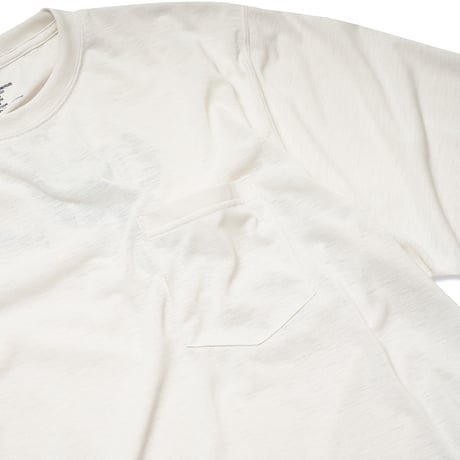 GARBAGE / POCKET LS TEE (L&P) / OFF WHITE (BLACK PRINT)