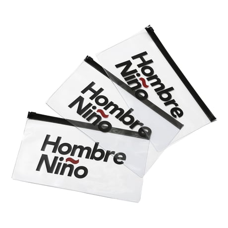 HOMBRE NINO / CLEAR PVC POUCH / CLEAR