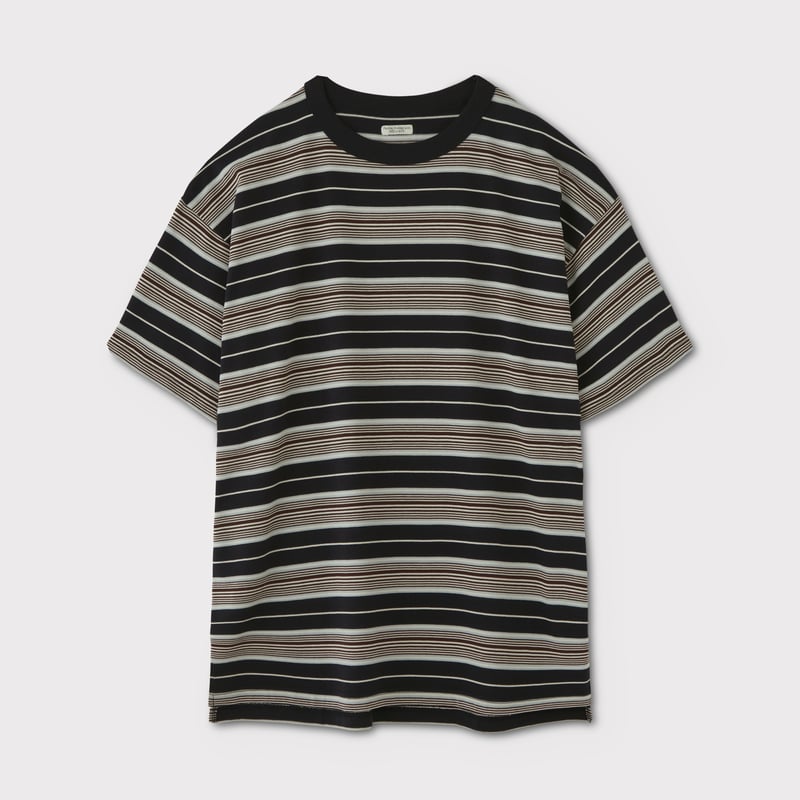 PHIGVEL MAKERS & Co. / BORDER SS TOP / NAVY x B