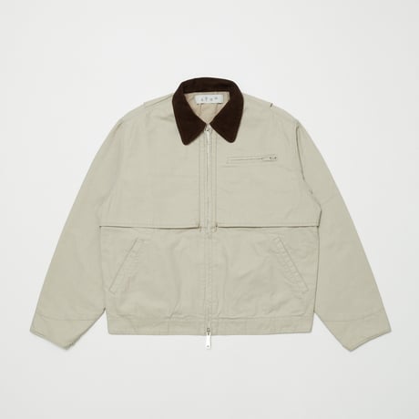 BAL / COTTON CANVAS STEALTH POCKET WORK JACKET / ECRU