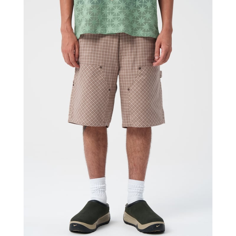 BoTT / PLAID DOUBLE KNEE SHORT / NATURAL | Soph