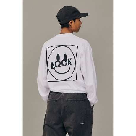 LQQK STUDIO / LQQK SMILEY LOGO POCKET TEE / WHITE