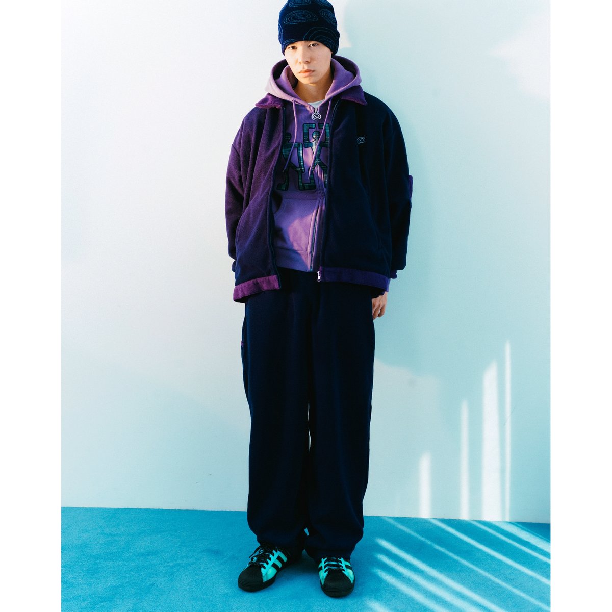 sol soonerorlaterフリースジャケット SOL soonerorlater / FLEECE WORK JACKET / NAVY |