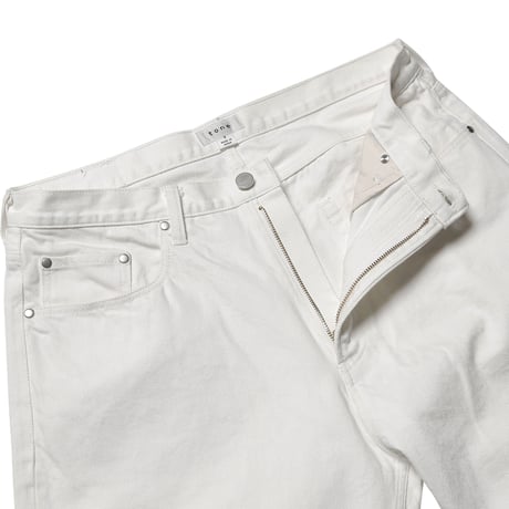 tone / 5 POCKET STRAIGHT DENIM / WHITE