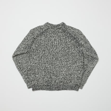 BAL / MIXED DIAMOND RIB SWEATER / WHITE