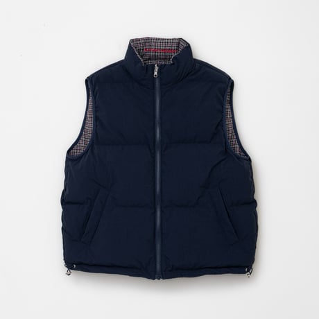 SOL soonerorlater / REVERSIBLE PUFFER VEST / GRAY & PURPLE