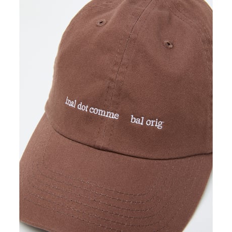 BAL / COTTON 6-PANEL HAT / BLACK