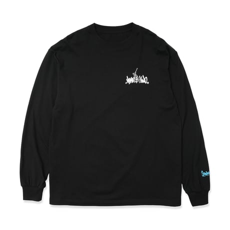 HOMBRE NINO / L/S PRINT TEE (SKATE) / BLACK