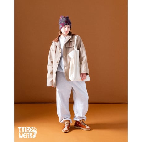 TRIBE WEAR / BASIC CREWNECK SWEAT / BROWN