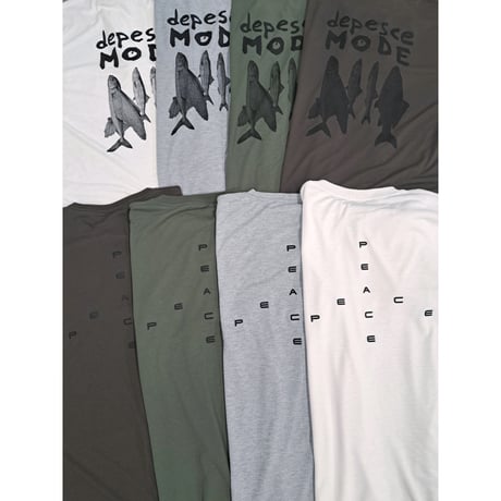 GARBAGE / POCKET TEE (DEPESCE MODE) / O.WHITE (BLACK PRINT)