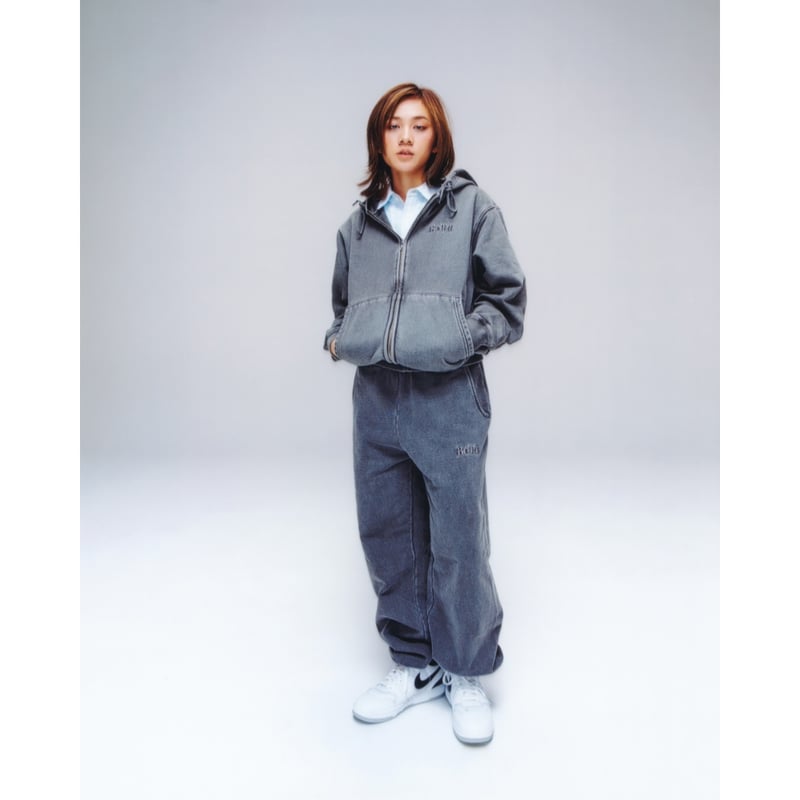 BoTT Pigment Dyed Work Jacket ジップパーカー BoTT / PIGMENT DYED ZIP HOODIE / BLACK | Sophomore