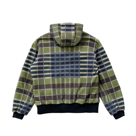 SPECIAL GUEST K.K. / DUCK CANVAS & THERMAL HOODED REVERSIBLE JACKET / NAVY