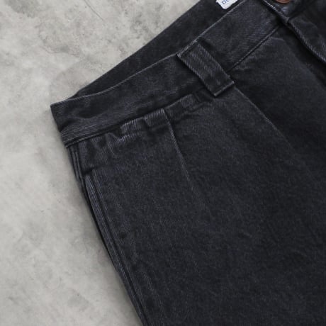 NOROLL / THICK WALK PANTS / BLACK DENIM