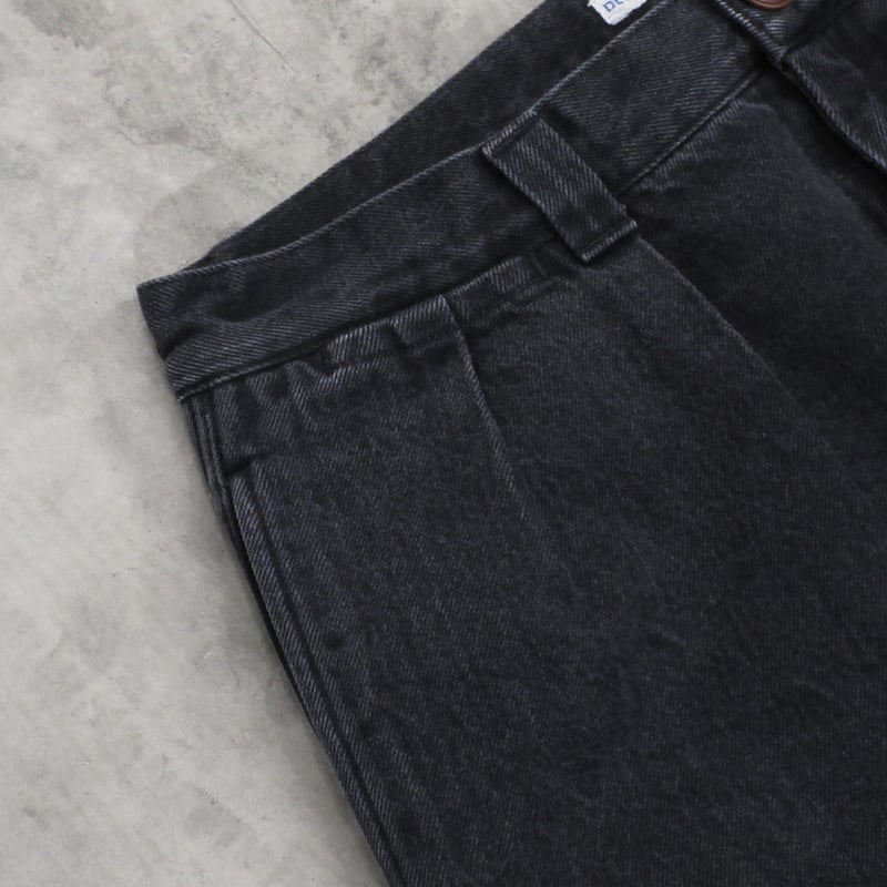 NOROLL / THICK WALK PANTS / BLACK DENIM | Sopho