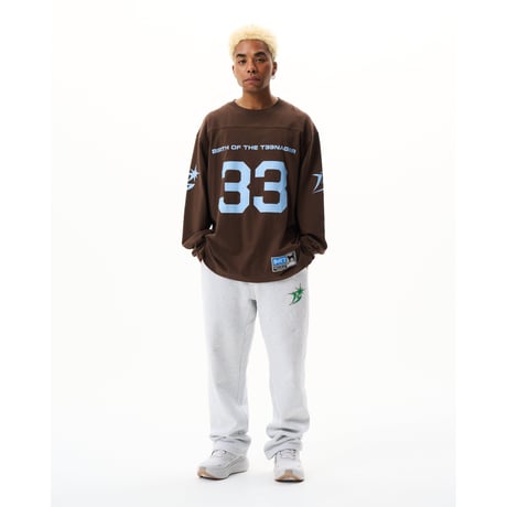 BoTT / COTTON FOOTBALL SHIRT / BROWN