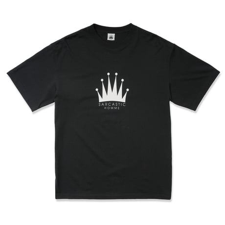 SARCASTIC / HOMME CROWN S/S TEE / BLACK