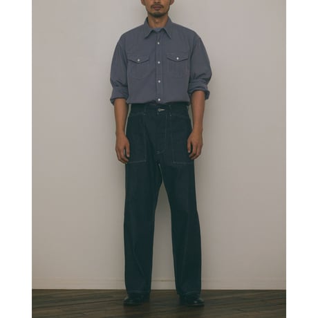 PHIGVEL MAKERS & Co. / MIL DENIM FATIGUE TROUSERS / INDIGO