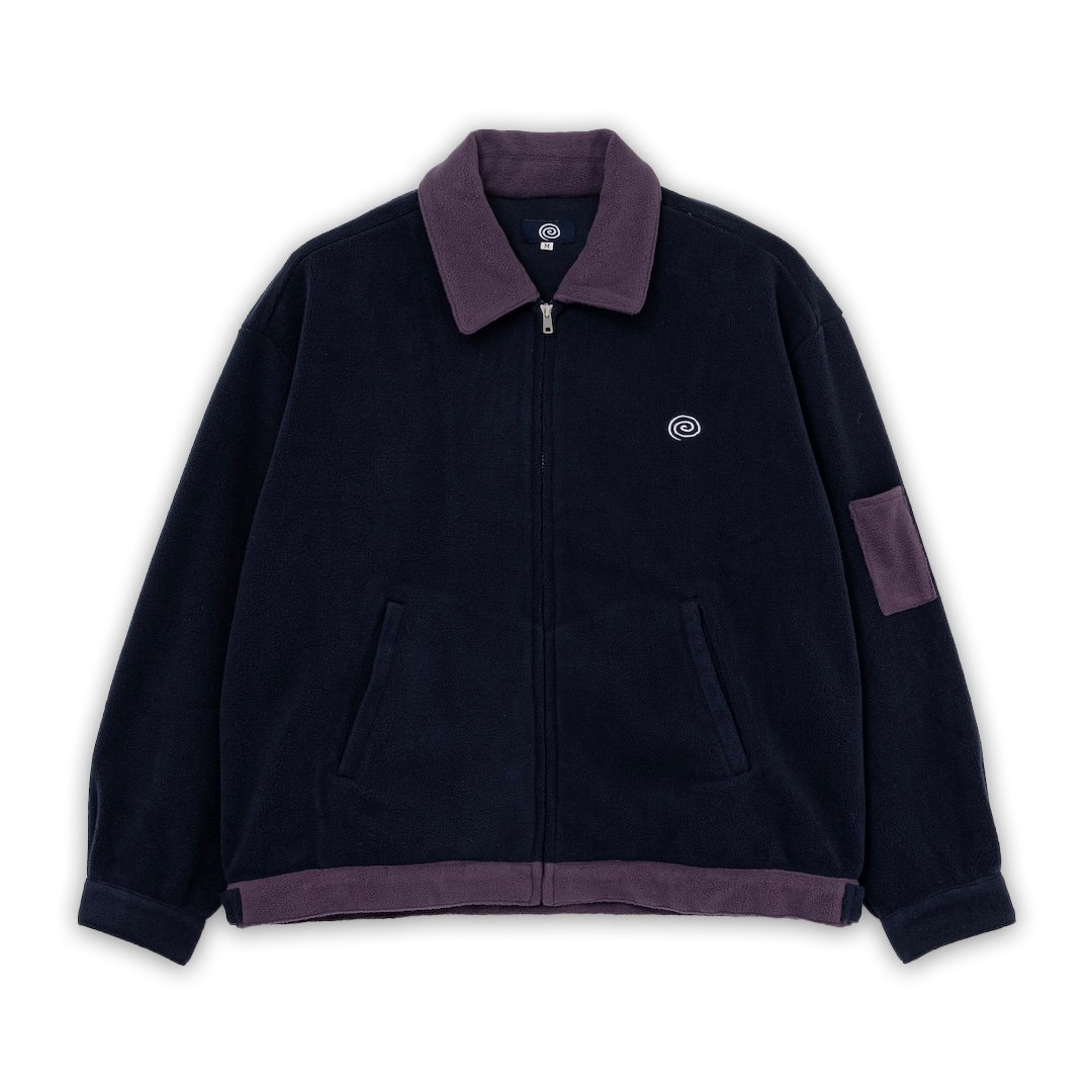 SOL soonerorlater / FLEECE WORK JACKET / NAVY |