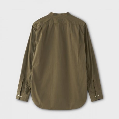 PHIGVEL MAKERS & Co. / BAND COLLAR DRESS SHIRT / OLIVE