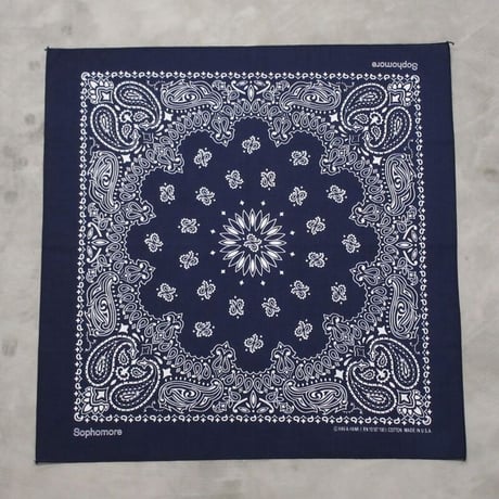 Sophomore / LOGO BANDANA / NAVY