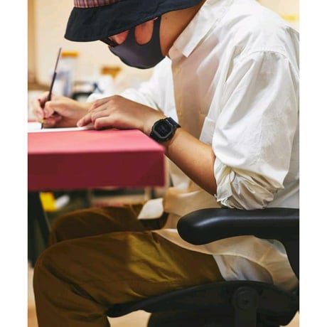 ON-AIR / SUPIMA COTTON CHAMBRAY TYPEWRITER STANDARD L/SL SHIRT / WHITE