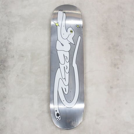 SNEEZE MAGAZINE / SNEEZE QUICKSILVER SKATEBOARD / SILVER