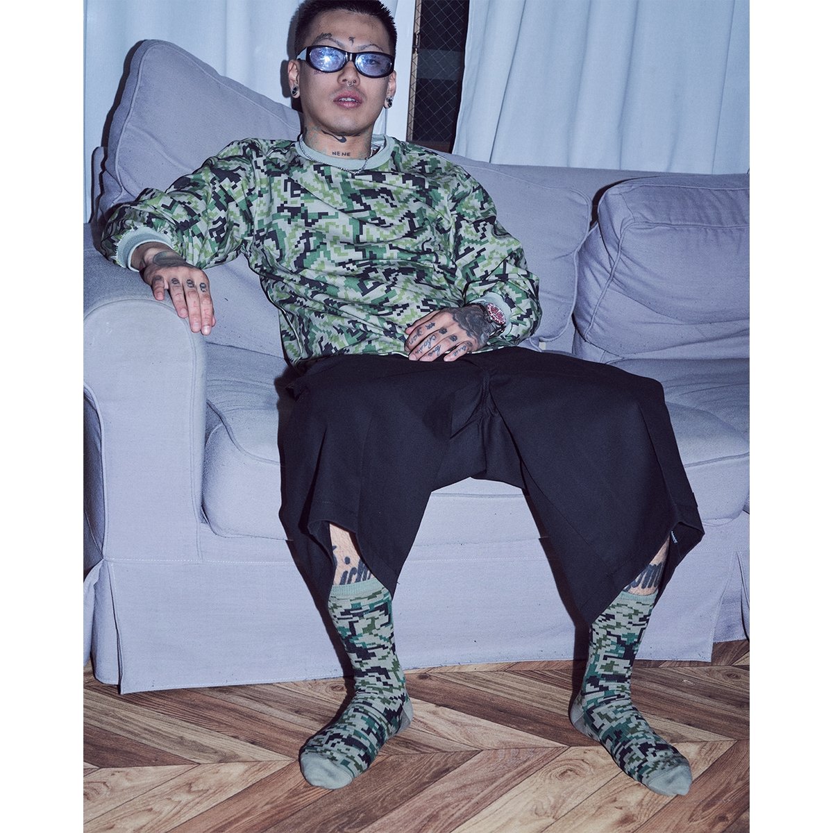 小物 SPECIAL GUEST Sex Position Camo Scarf SPECIAL GUEST K.K. / SG SEX POSITION CAMO SCARF