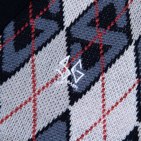SPECIAL GUEST K.K. / SG ARGYLE CARDIGAN / NAVY