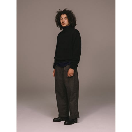 PHIGVEL MAKERS & Co. / C/W BELTED 2TUCK TROUSERS / HOUNDS TOOTH