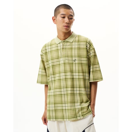 BoTT / PLAID S/S POLO SHIRT / GREEN