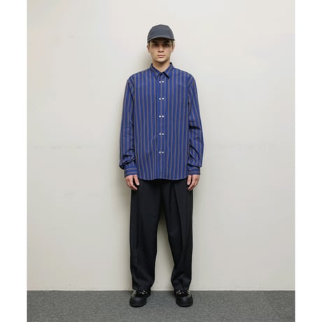BAL / DOUBLE BUTTON SHIRT / NAVY