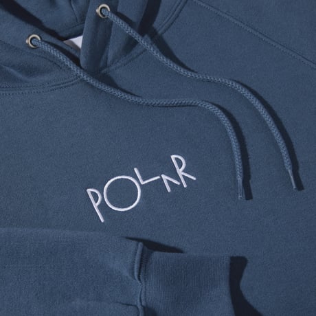 POLAR SKATE CO. / DEFAULT HOODIE / GREY BLUE