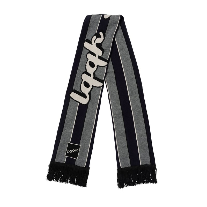 LQQK STUDIO / KNIT SCARF / NAVY | Sophomore