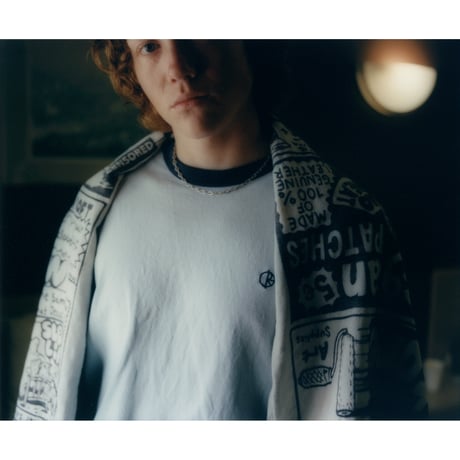 POLAR SKATE CO. / RINGER TEE / HEATHER GREY / NAVY