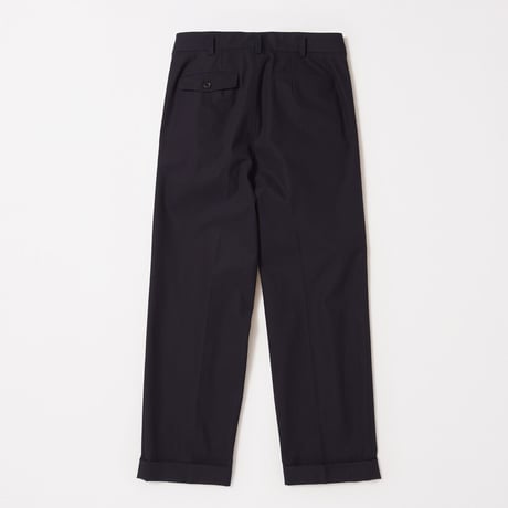 tone / DOUBLE TAPERED SLACKS / NAVY