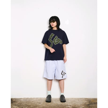 SPECIAL GUEST K.K. / SEX CAMO FABRIC PATCH TEE / NAVY